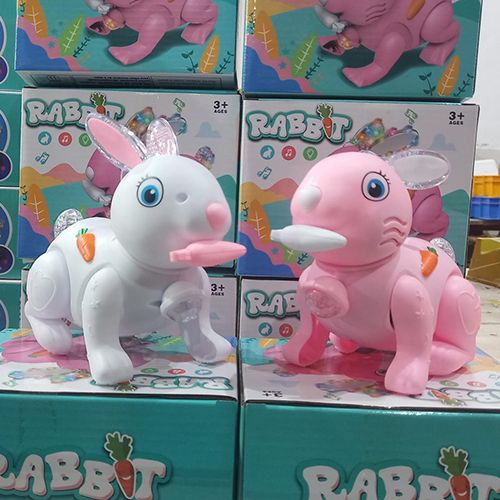 Electric Walking Rabbit Toy With Sound - 2 Different Colors - Baby & Toddler Toys - Music & ^ Sound - Best gift for kids.