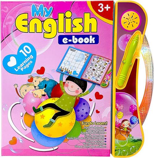 Intelligence Book | Intellectual Learning Study eBook for Kids with Pen Touch and simple and Electronic Sound Teaching Learning Toys E-Book for Kids English Study eBook for Kids.