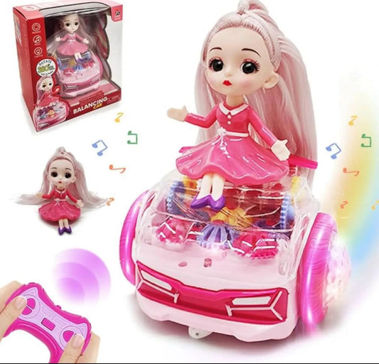 Remote control Doll car. with music and lighting toy fir kids. This Product has a Good Finishing.