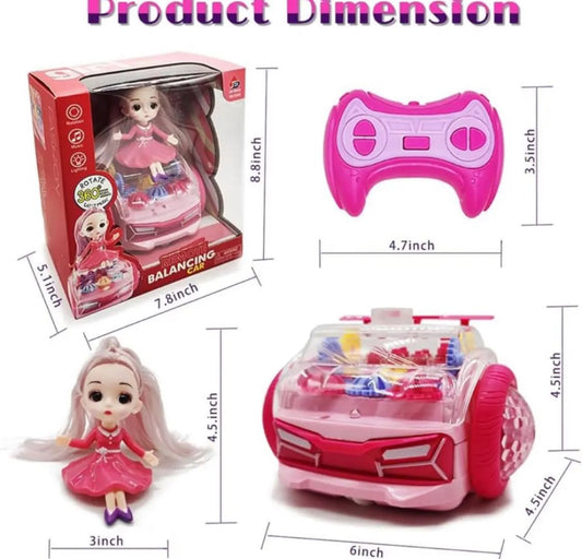 Remote control Doll car. with music and lighting toy fir kids. This Product has a Good Finishing.